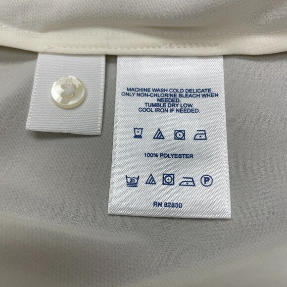 Women's LANDS' END Long Sleeve Blouse with Lace- Size 14 - Picture 8 of 10